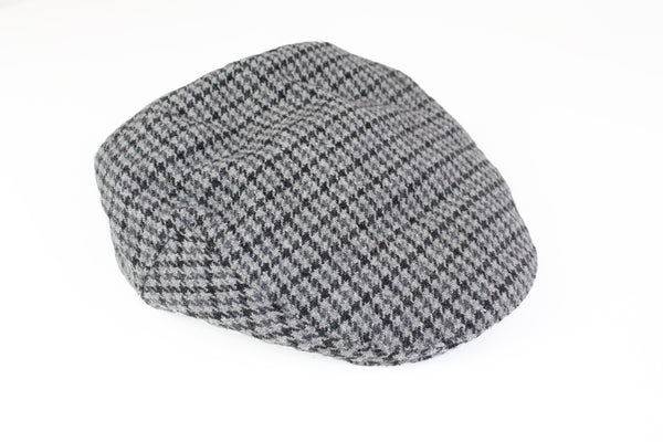 Vintage Harris Tweed Newsboy Cap gray 80's hat