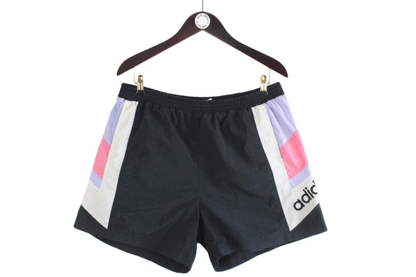 Vintage Adidas Swimming Shorts black summer 90s retro style beach vibe shorts