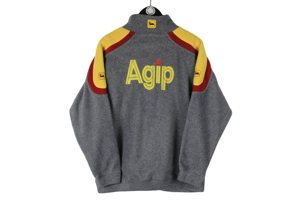 Vintage Agip Fleece 1/4 Zip Medium