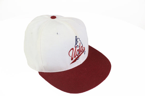 Vintage UCLA Baseball Cap white red MLB 90's college sport hat