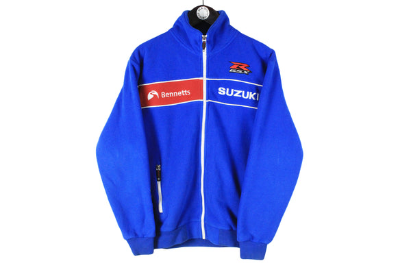Suzuki Fleece Small size men's car motor sport wear race racing style full zip sweatshirt multicolor merch F1 R GSX