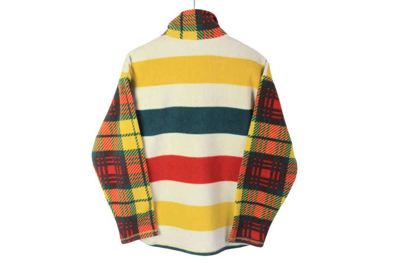 Vintage United Colors Of Benetton Fleece 1/4 Zip Small