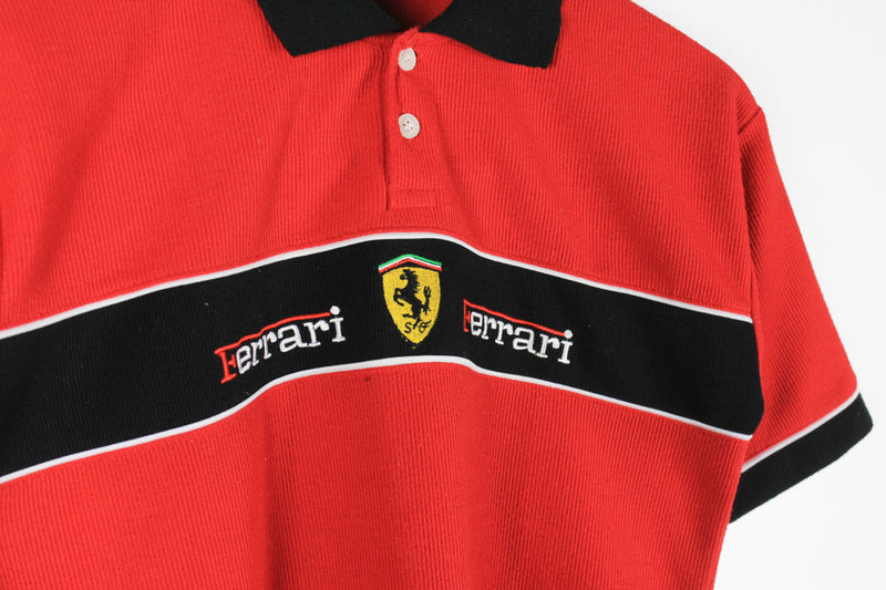 Vintage Ferrari Polo T-Shirt XSmall / Small
