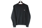 Paul Smith Sweatshirt Medium black crewneck pullover authentic minimalistic jumper