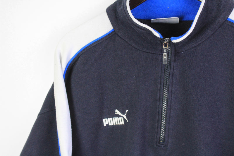 Vintage Puma Sweatshirt 1/4 Zip XXLarge