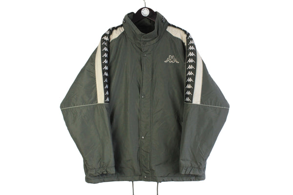  Vintage Kappa Jacket  green 90s sport style retro athletic jacket