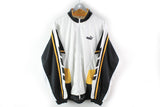 Vintage Puma Track Jacket XLarge white black 90s sport jacket