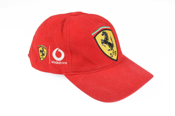 Vintage Ferrari Cap red big logo 90's baseball authentic Michael Schumacher hat