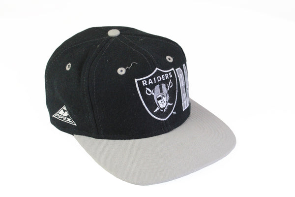Vintage Raiders Los Angeles Cap Apex black 90's NFL Football hat