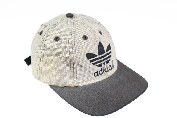Vintage Adidas Cap gray big logo 90's sport style hat