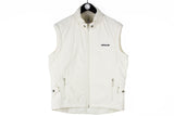 Vintage Adidas Vest Large size men's sleeveless jacket warm 90's 80's style outfit sport athletic authentic white windbreaker rare retro full zip