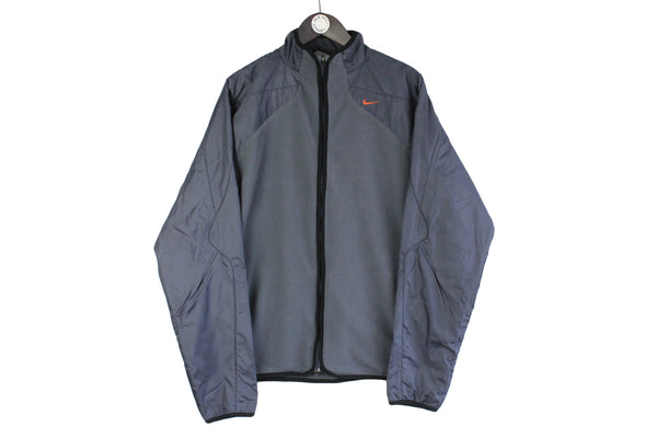 Vintage Nike Fleece Full Zip ACG outdoor gray 00s retro sweater light wear jacket