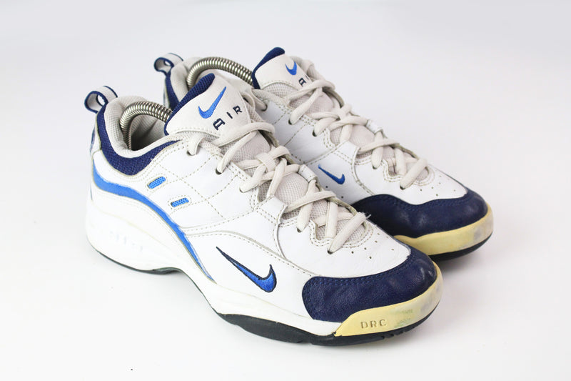 Vintage Nike Air Court Tennis Sneakers EUR 39 white 90s blue 