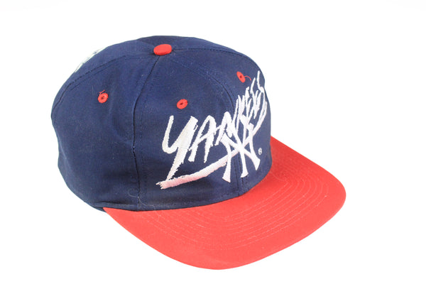 Vintage Yankees New York Cap baseball blue red 90's MLB sport USA hat