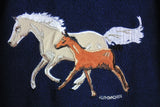 Vintage Euro Horse Fleece 1/4 Zip Small