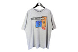 Vintage Nike T-Shirt XLarge / XXLarge gray Athletissima Lausanne 1997 97 retro sport style 90s tee