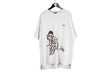 Vintage Adidas T-Shirt XXLarge size men's sport tee basic white big logo top large shirt 90's athletic authentic brand