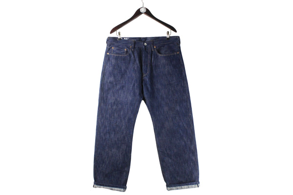 Indigo Farm Jeans 36 blue authentic streetwear denim pants classic selvedge trousers