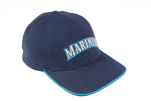 Vintage Nike Mariners Seattle Cap blue big logo cotton 90's TEAM Baseball MBL hat