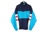 Vintage Reebok Tracksuit XLarge size men's authentic athletic blue multicolor track jacket and pants sport running fitness full zip windbreaker front logo