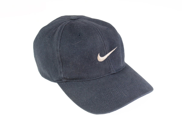 Vintage Nike Cap black swoosh logo 90's baseball sport hat
