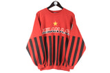 Vintage AC Milan Sweatshirt Small / Medium big logo football big logo 90s retro Calcio Italy crewneck 