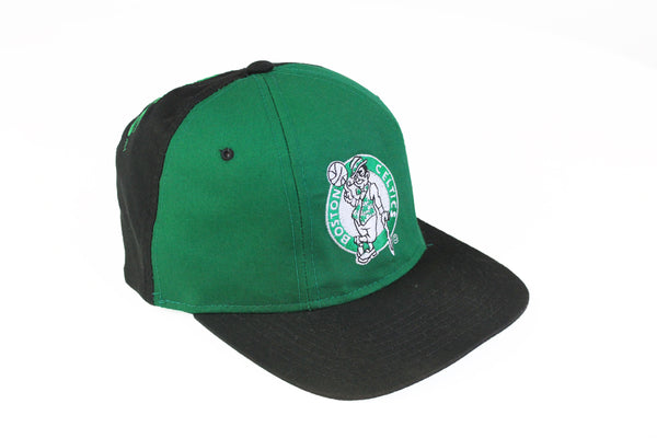 Vintage Boston Celtics Starter Cap black green snap back hat 90's NBA Basketball big logo