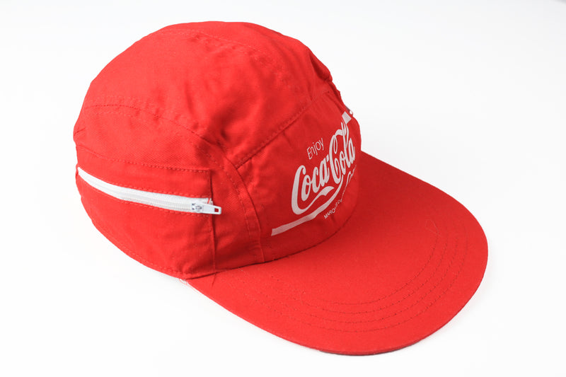 Vintage Coca-Cola Cap red big logo 90s enjoy sport hat