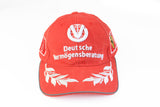 Vintage Ferrari Cap Deutsche Vermogensberatung 90's Formula 1 F1 red baseball hat Michael Schumacher