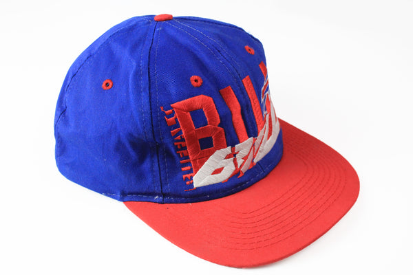 Vintage Buffalo Bills Cap NFL big logo 90s blue red retro football hat