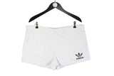 Vintage Adidas Shorts white small logo cotton retro 90s tennis style shorts