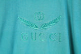 Vintage Gucci Bootleg Big Embroidery Logo T-Shirt Women's Large