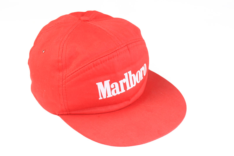 Vintage Marlboro 5 Panel Snap Back Cap 90's cigarettes 