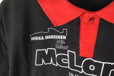 Vintage McLaren Mika Hakkinen Polo T-Shirt Large