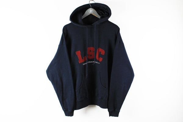 Vintage Levis Hoodie XLarge LSC Levi's big logo 90s hooded sweatshirt