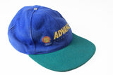 Vintage Shell Advance Wool Cap green blue 90s big logo retro style hat
