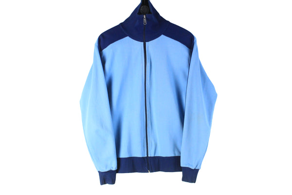 Vintage Puma Track Jacket Small made in West Germany blue 70s 80s retro classic sport style windbreaker