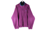 Vintage Lowe Alpine Fleece Full Zip XLarge purple sweater 90s retro outdoor trekking sport sweater