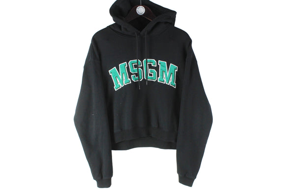 MSGM Hoodie Women's Large luxury streetwear big logo authentic hooded jumper