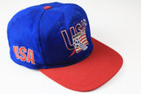 Vintage World Cup USA 94 Cap blue red big logo 90s sport football hat