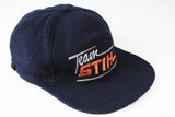 Vintage Stihl Cap big logo 90s wool blue hat 