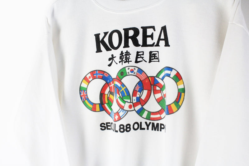 Vintage Korea Seoul 1988 Olympic Games Sweatshirt Small