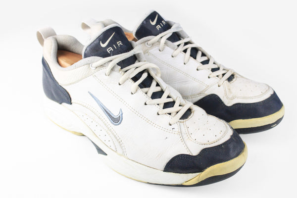 Vintage Nike Sneakers US 10 white retro sport style 90s trainers shoes Air