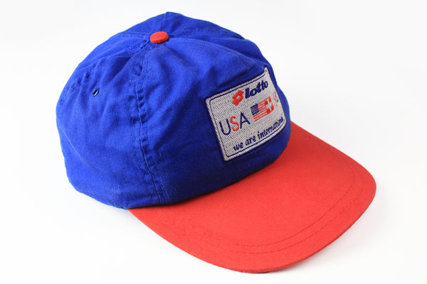 Vintage Lotto World Cup 94 Swiss Soccer Team Cap big logo USA hat