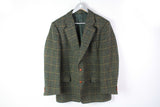 Vintage Harris Tweed x Glenmere Blazer Large green plaid 90s wool jacket