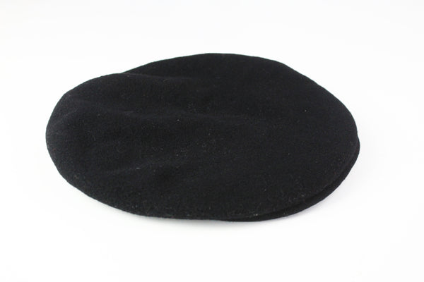 Vintage Kangol Newsboy Cap 90's retro style black wool hat