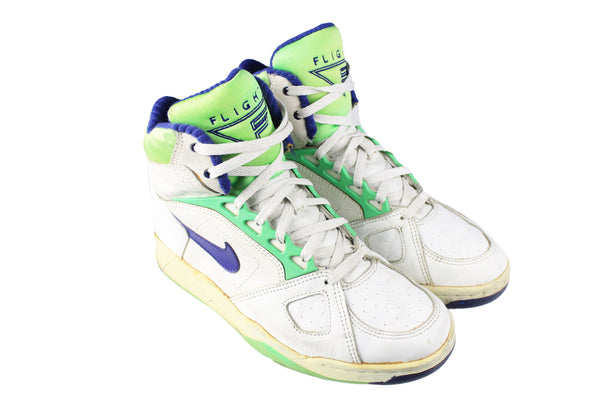 Vintage Nike Air Flight Sneakers US 7 rare basketball USA style shoes 90s retro sport trainers