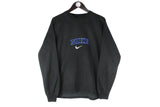 Vintage Nike Bootleg Sweatshirt Medium black big embroidery logo crewneck sport style jumper 90s 80s USA classic