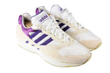 Vintage Adidas Sneakers Women's US 8.5 rare retro sport style trainers 90s athletic shoes white purple