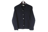 Fabiana Filippi Cardigan Women's Medium / Large made in Italy navy blue authentic sweater classic minimalistic jumper